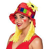 Boland Clown hat with hair - Costume Accessory