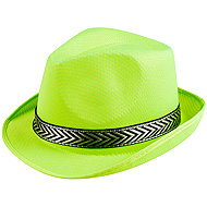 Boland Party hat green with ribbon - Costume Accessory