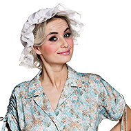 Boland Nanny hat with lace - Costume Accessory