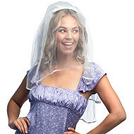 Boland White Wedding Veil - Costume Accessory