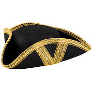 Boland Pirate hat with three horns - Costume Accessory