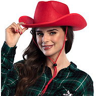 Boland Cowboy hat red rodeo - Costume Accessory