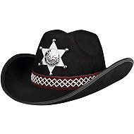 Boland Cowboy hat black children's - Costume Accessory