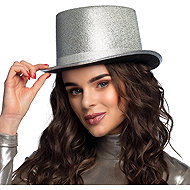 Boland Silver sequin cylinder - Costume Accessory