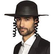 Boland Hat Rabbi with hair - Costume Accessory