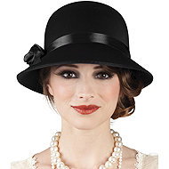 Boland Hat Charleston black - Costume Accessory