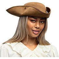 Boland Brown pirate hat Charles - Costume Accessory