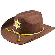 Boland Cowboy hat with emblem - Costume Accessory