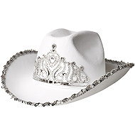 Boland Cowboy hat for women white - Costume Accessory