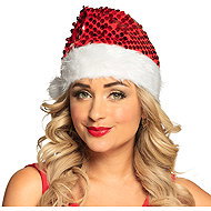 Boland Santa hat sequin - Costume Accessory