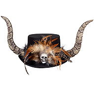 Boland Voodoo hat with horns - Costume Accessory