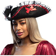 Boland Admiral's hat with ribbons - Costume Accessory