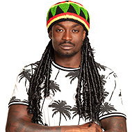Boland Rasta cap with dreadlocks - Costume Accessory