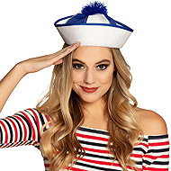 Boland Lifeguard cap blue and white - Costume Accessory