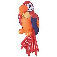Widmann Inflatable parrot 60 cm - Decoration