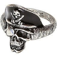 Widmann Pirate ring silver - Costume Accessory