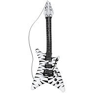 Widmann Inflatable guitar zebra PVC - Costume Accessory