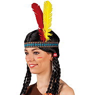 Boland Indian headband with feathers - Costume Accessory