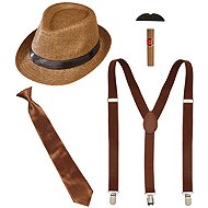 Widmann Men's 1920s set brown - Costume Accessory