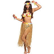 Boland Hawaiian set, skirt bra and wreath - Costume Accessory