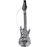 Widmann Inflatable guitar zebra - Costume Accessory