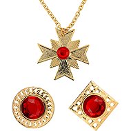 Widmann Dracula necklace and rings set - Costume Accessory