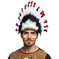 Boland Indian headband feather Mohawk - Costume Accessory