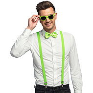 Boland Green accessory set glasses suspenders bow tie - Costume Accessory