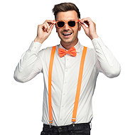 Boland Orange accessories set glasses suspenders bow tie - Costume Accessory