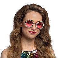 Boland Hippie glasses with rhinestones - Costume Accessory