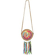 Boland Fabric hippie shoulder bag - Costume Accessory