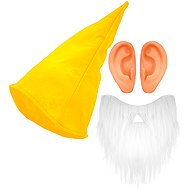 Widmann Set yellow dwarf, hat, beard, ears - Costume Accessory