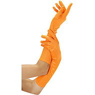 Widmann Gloves orange neon - Costume Accessory