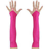 Widmann Pink gloves with finger loop - Costume Accessory