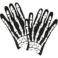 Widmann Children's skeleton gloves - Costume Accessory