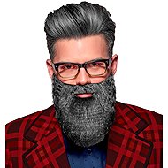 Widmann Beard, grey, wavy - Costume Accessory