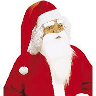 Widmann St. Nicholas beard, white - Costume Accessory