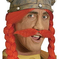 Widmann Moustache Gal, red - Costume Accessory