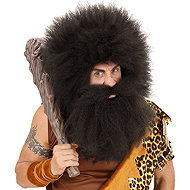 Widmann Full beard scavenger, black - Costume Accessory