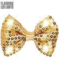 Widmann Gold flashing sequin bow tie - Costume Accessory