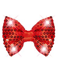 Widmann Red flashing sequin bow tie - Costume Accessory