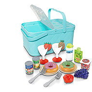 WIKY Picnic Basket Set 18 pcs - Toy Kitchen Food