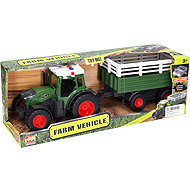 Wiky Tractor with Sided Trailer and Effects 42cm - Tractor