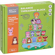 Wiky Balancing Animals wood 16 pcs - Balance Game