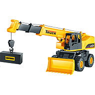 WIKY Flywheel crane with container and effects 31 cm - Toy Car
