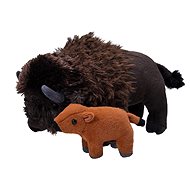 WILD REPUBLIC Bison, female with cub 38 cm - Soft Toy