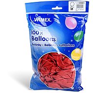 Wimex Inflatable balloons 25 cm, red 100 pcs - Balloons