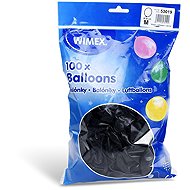 Wimex Inflatable balloons 25 cm, black 100 pcs - Balloons