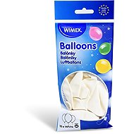 Wimex Inflatable balloons 25 cm, white 10 pcs - Balloons