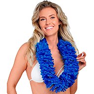 Widmann Thick Hawaiian wreath, blue - Costume Accessory